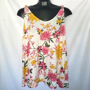 Old navy floral tank top